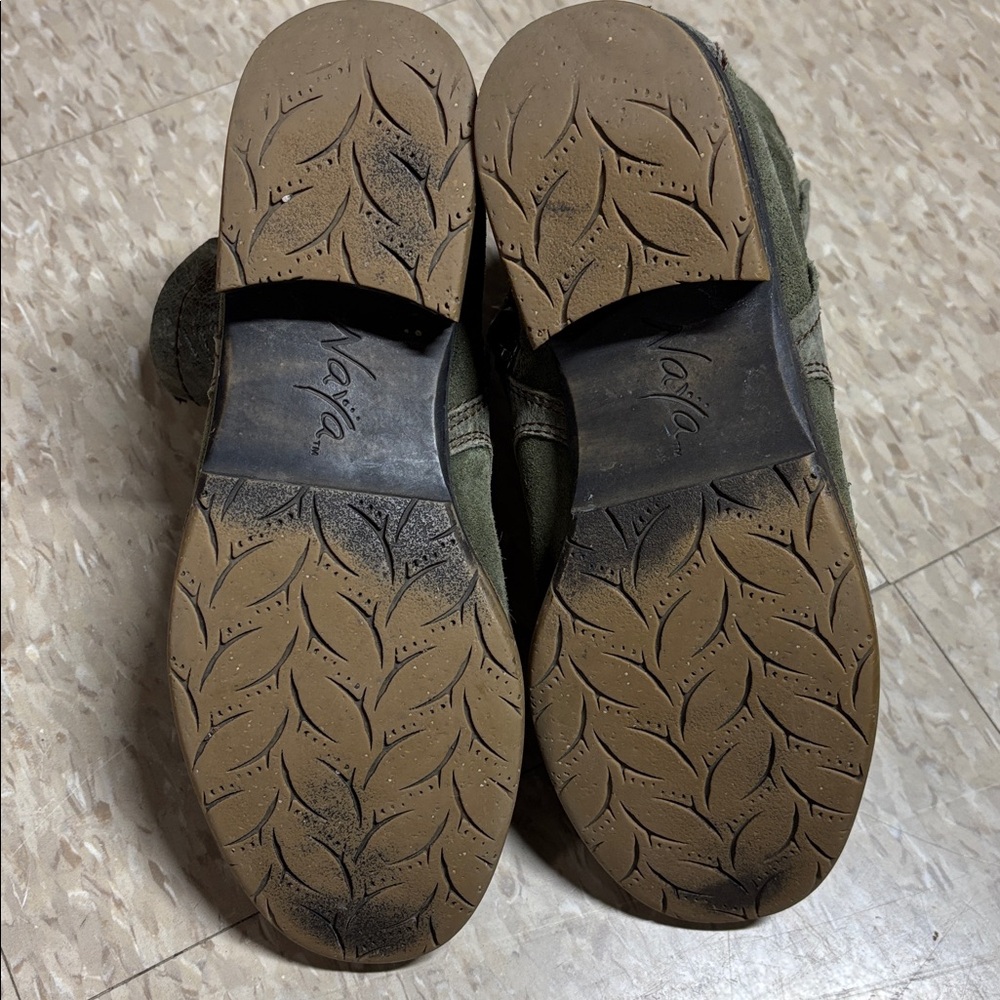 Naya Agave Vintage Suede with Leather Accent Boots In Navy Green - Women's 8M - Picture 6 of 10
